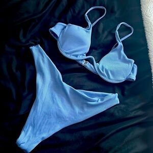 Blue Bikini Bathing Suit Set